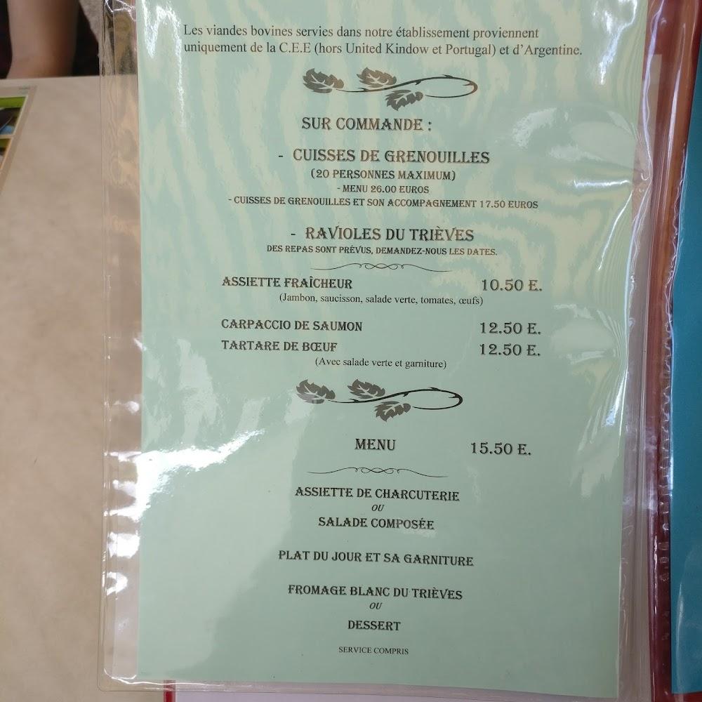 Restaurant L'ALLER-RETOUR - Menu Image 1