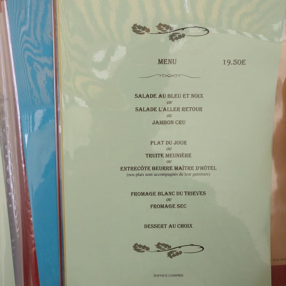 Restaurant L'ALLER-RETOUR - Menu Image 3